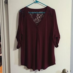 Torrid Lace-back Blouse